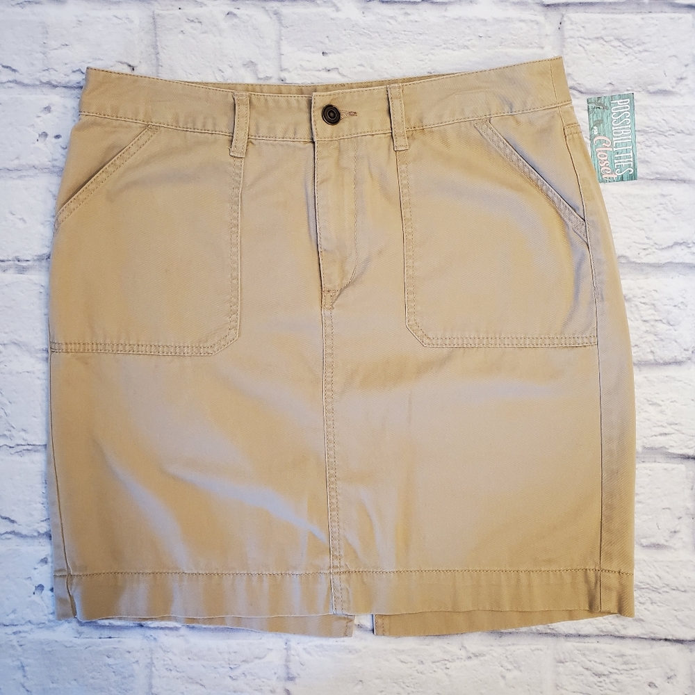 Merona Khaki Skirt Above Knee Size 12